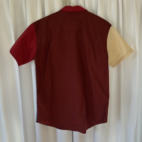 Rita Row short sleeve block color button up structured top sz XS - Picture 3 of 3